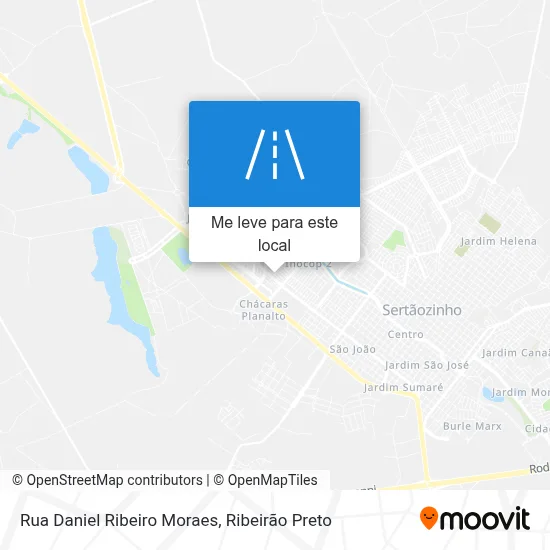 Rua Daniel Ribeiro Moraes mapa