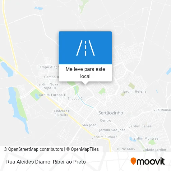 Rua Alcides Diamo mapa