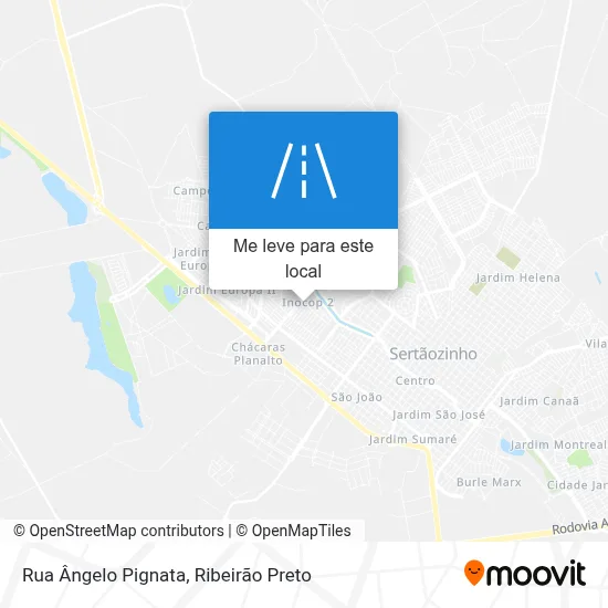 Rua Ângelo Pignata mapa