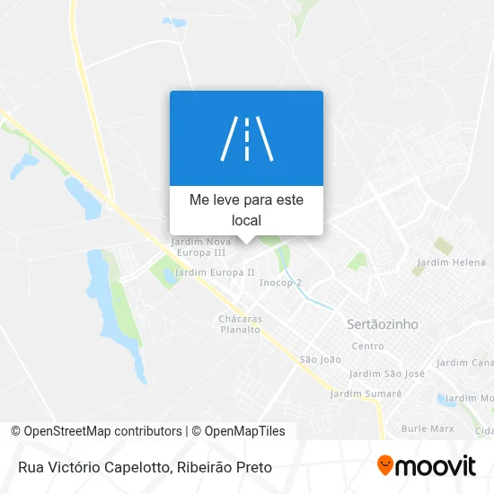 Rua Victório Capelotto mapa