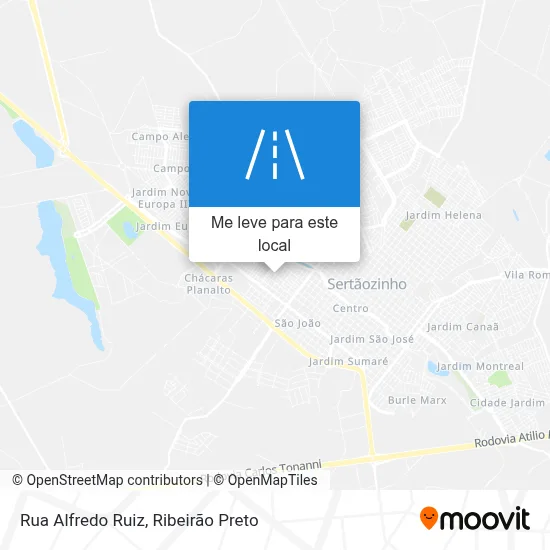 Rua Alfredo Ruiz mapa