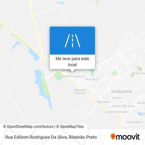 Rua Edílson Rodrigues Da Silva mapa