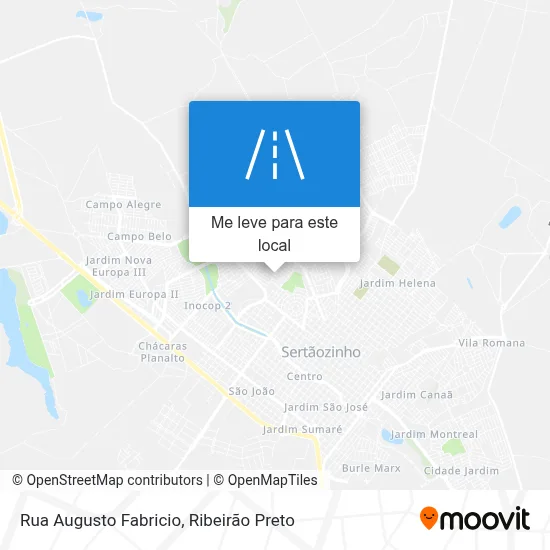 Rua Augusto Fabricio mapa