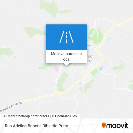 Rua Adelino Bonetti mapa