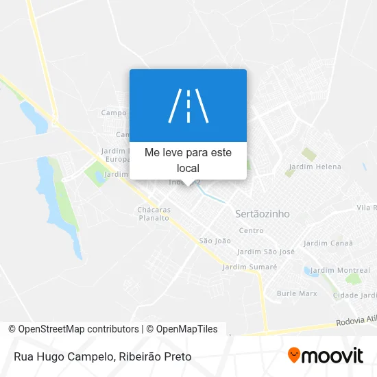 Rua Hugo Campelo mapa