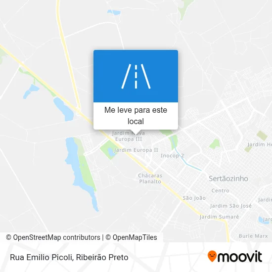 Rua Emilio Picoli mapa