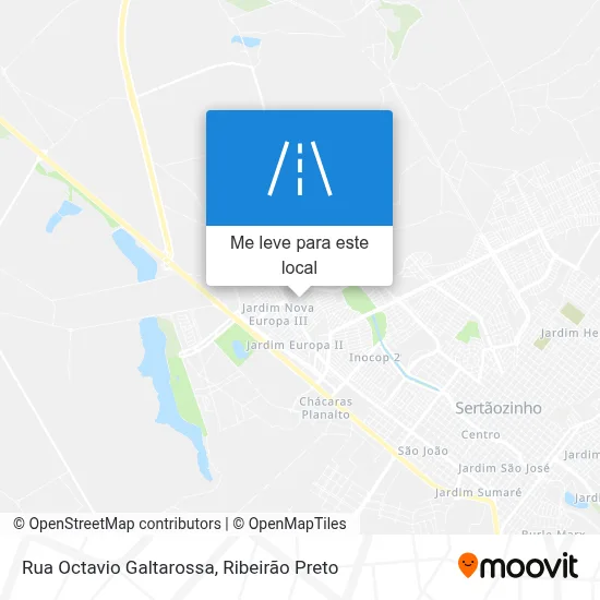 Rua Octavio Galtarossa mapa