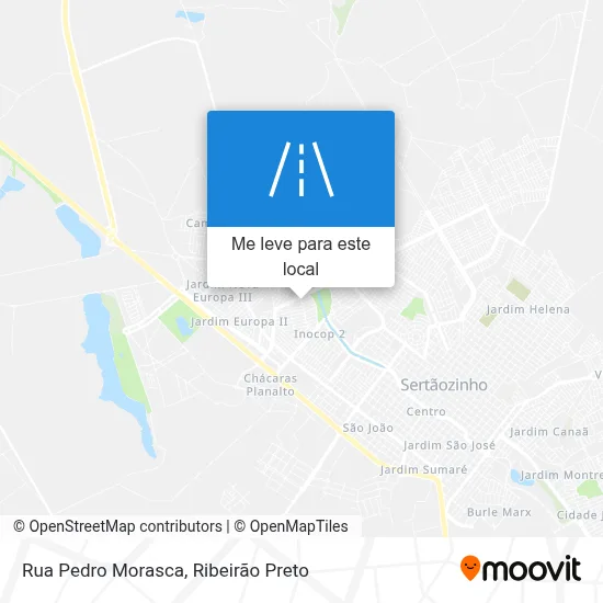 Rua Pedro Morasca mapa