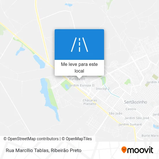 Rua Marcílio Tablas mapa