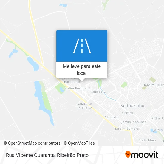 Rua Vicente Quaranta mapa