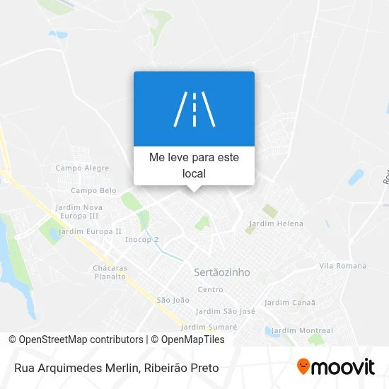 Rua Arquimedes Merlin mapa