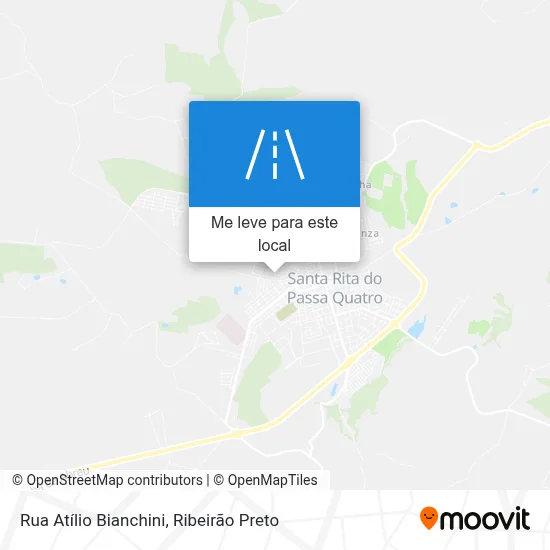 Rua Atílio Bianchini mapa