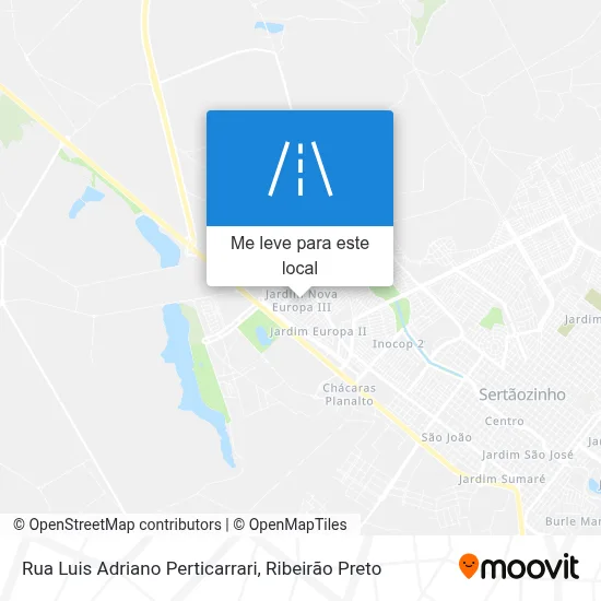 Rua Luis Adriano Perticarrari mapa