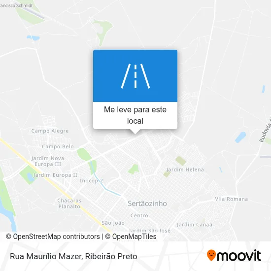 Rua Maurílio Mazer mapa