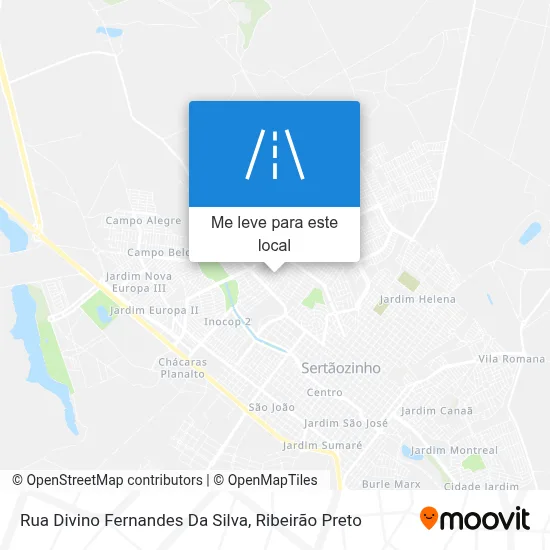 Rua Divino Fernandes Da Silva mapa