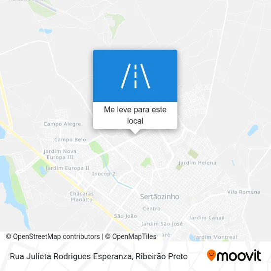 Rua Julieta Rodrigues Esperanza mapa