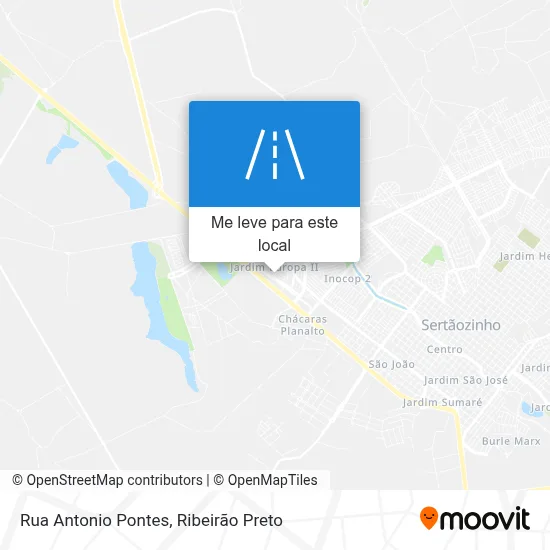 Rua Antonio Pontes mapa