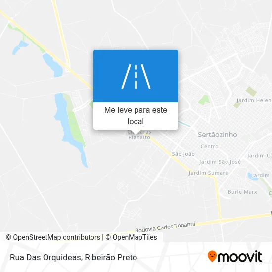 Rua Das Orquideas mapa