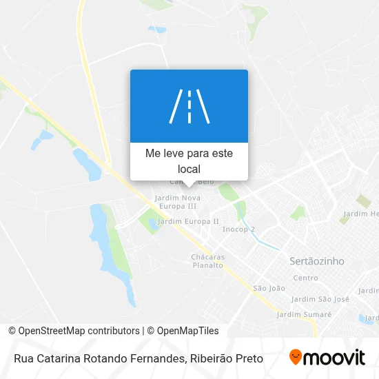 Rua Catarina Rotando Fernandes mapa