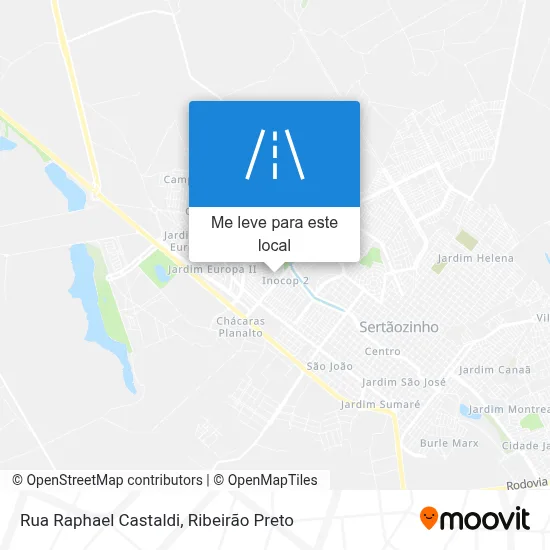 Rua Raphael Castaldi mapa