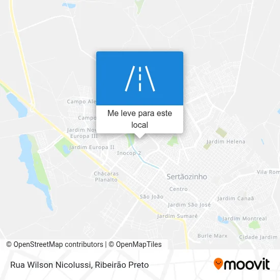 Rua Wilson Nicolussi mapa