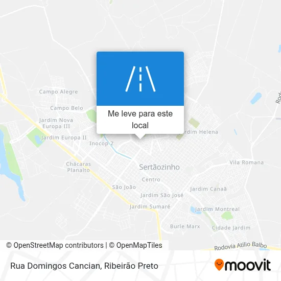 Rua Domingos Cancian mapa