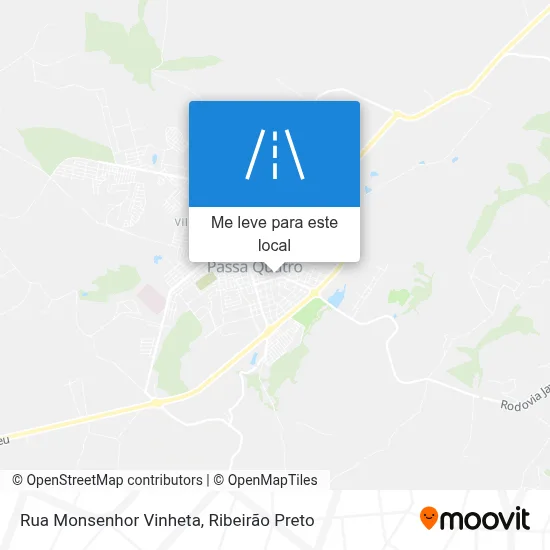 Rua Monsenhor Vinheta mapa