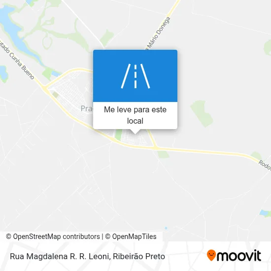 Rua Magdalena R. R. Leoni mapa