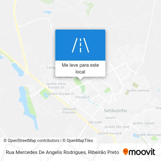 Rua Mercedes De Angelis Rodrigues mapa