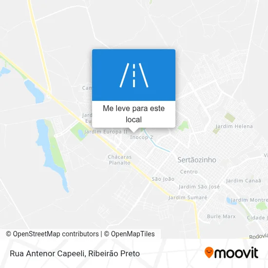 Rua Antenor Capeeli mapa