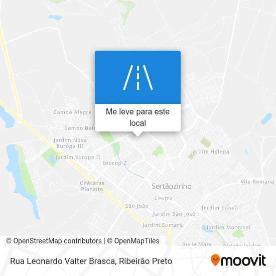 Rua Leonardo Valter Brasca mapa