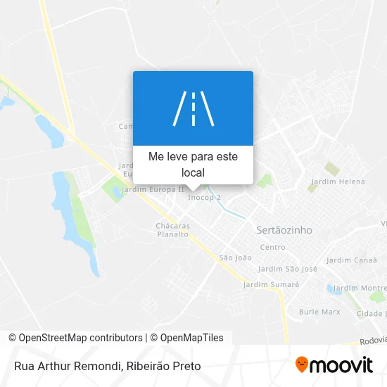 Rua Arthur Remondi mapa