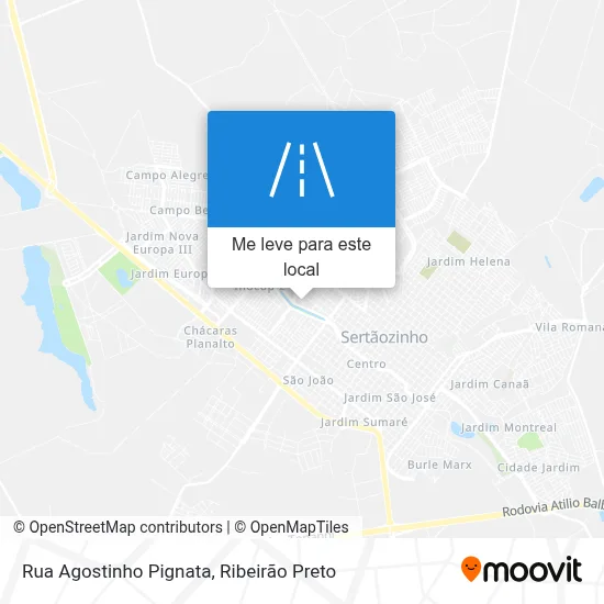 Rua Agostinho Pignata mapa