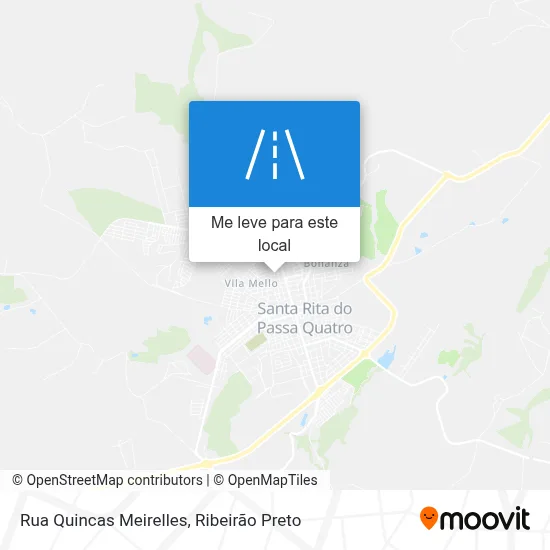 Rua Quincas Meirelles mapa
