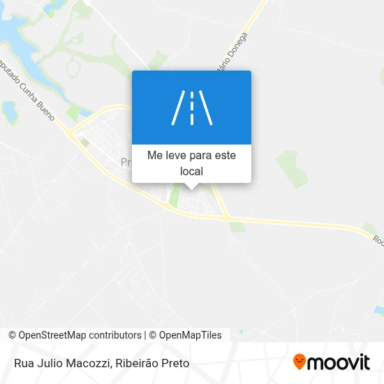 Rua Julio Macozzi mapa