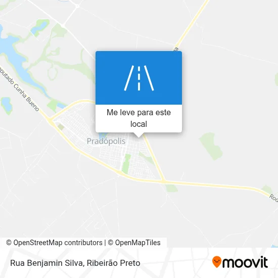 Rua Benjamin Silva mapa