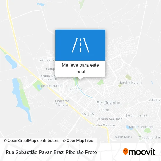 Rua Sebastião Pavan Braz mapa