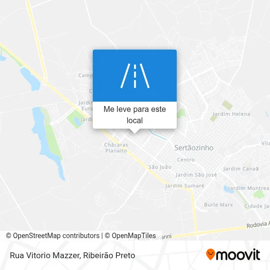 Rua Vitorio Mazzer mapa