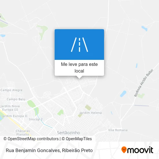 Rua Benjamin Goncalves mapa