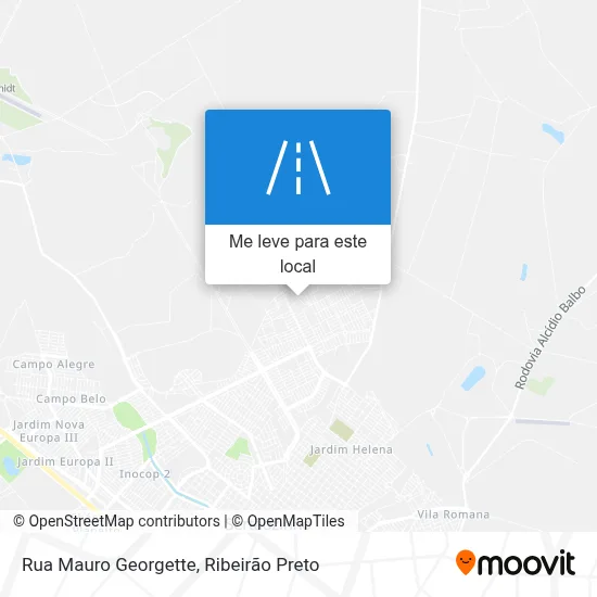 Rua Mauro Georgette mapa