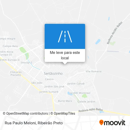Rua Paulo Meloni mapa