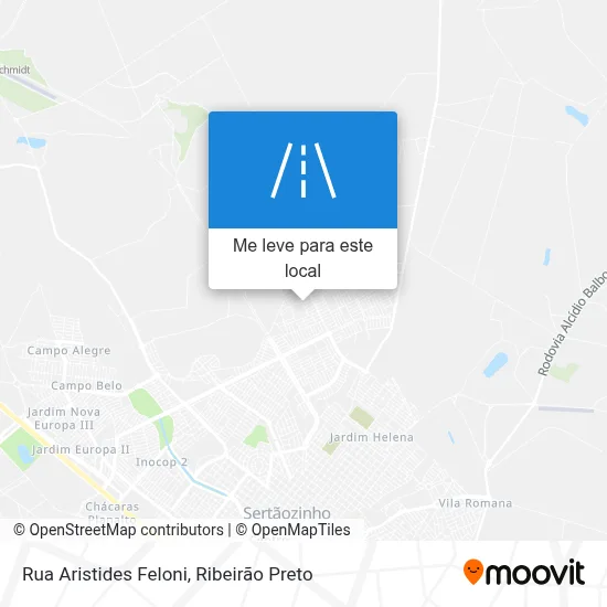 Rua Aristides Feloni mapa