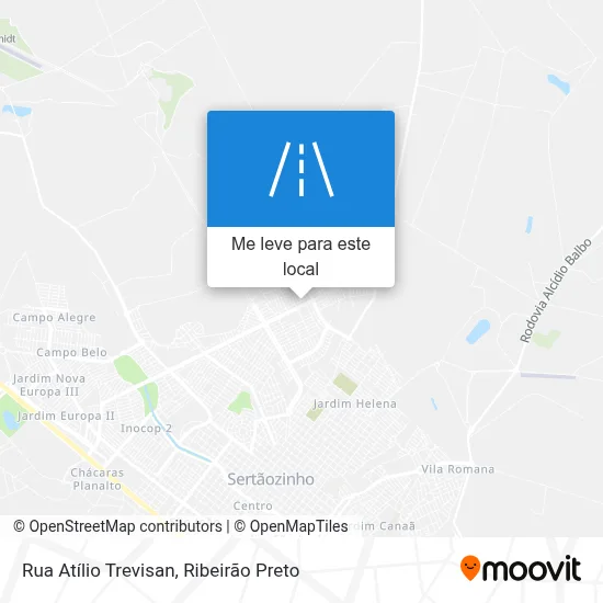 Rua Atílio Trevisan mapa