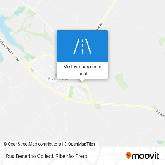 Rua Benedito Colletti mapa