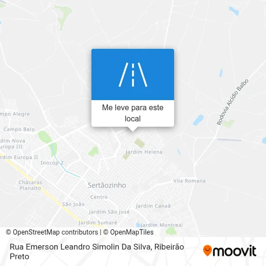 Rua Emerson Leandro Simolin Da Silva mapa