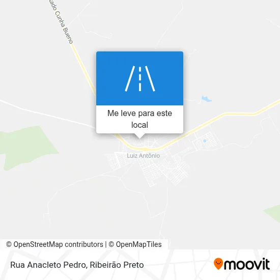 Rua Anacleto Pedro mapa