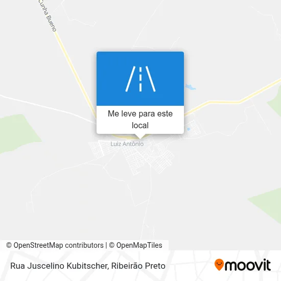 Rua Juscelino Kubitscher mapa