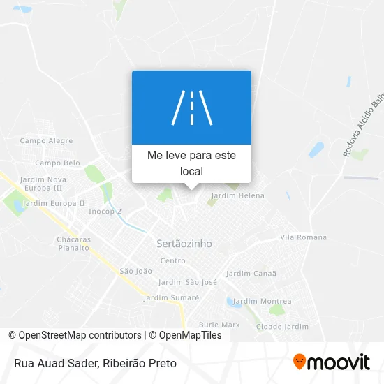 Rua Auad Sader mapa