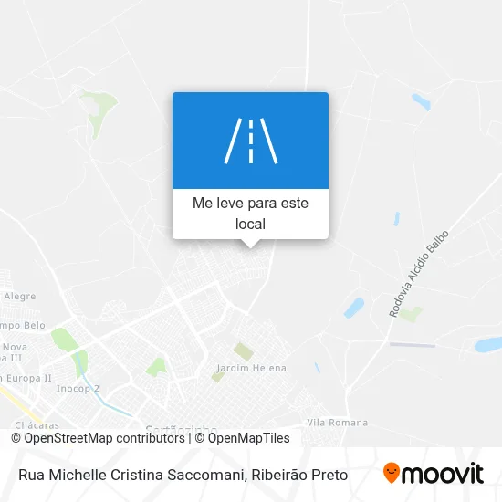 Rua Michelle Cristina Saccomani mapa
