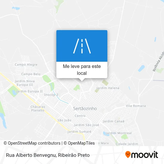 Rua Alberto Benvegnu mapa